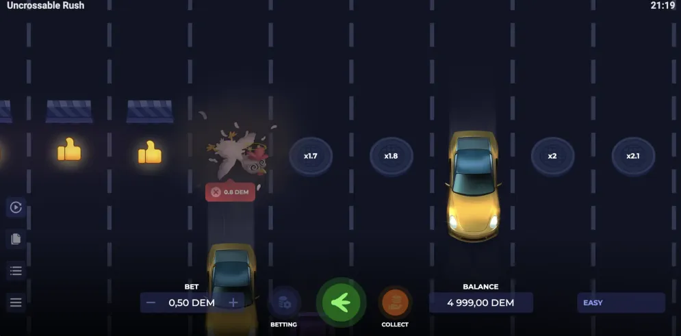 Uncrossable Rush Game