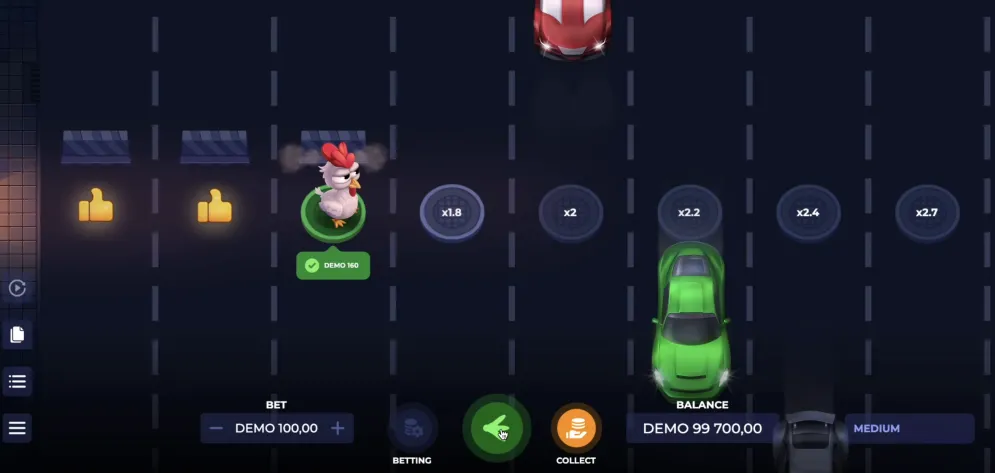 Uncrossable Rush demo